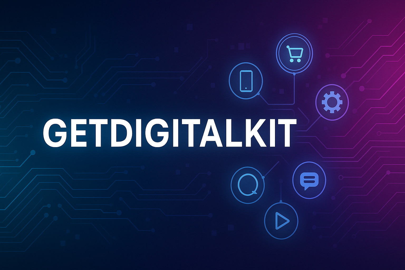 Generate the website banner mage for our store  GETDIGITALKIT